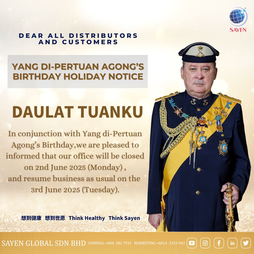 26/5/2025 | Yang Di-Pertuan Agong's Birthday Holiday Notice