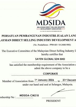 Sayen Global MDDA 2026 Certificate